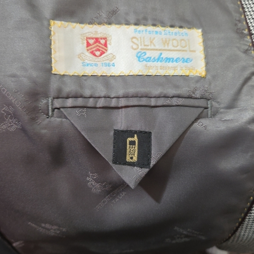 ProntoModa Italia Lana Lux Silk Wool, Cashmere Jacket Blazer Suit Coat Mens 46R - Picture 12 of 16